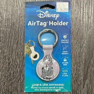Disney Elsa Light Purple AirTag Holder with Keychain